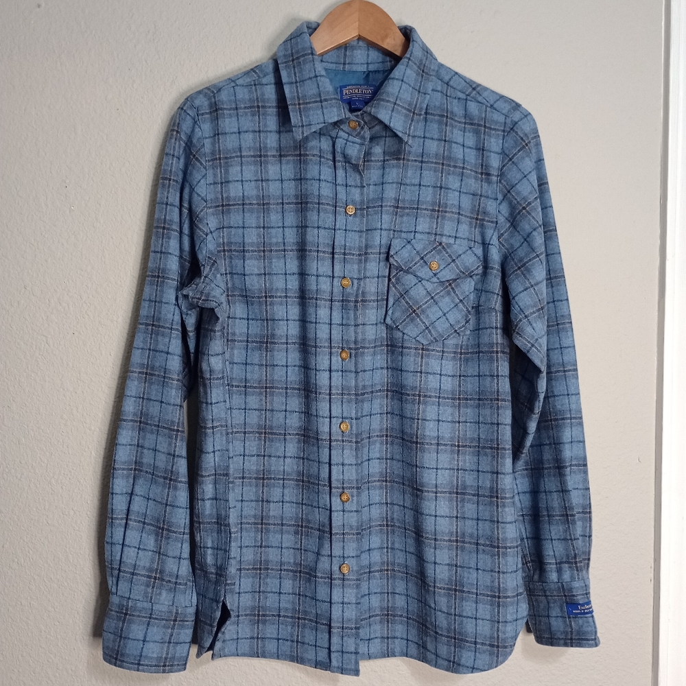 Pendleton Plaid Wool Flannel - image 1